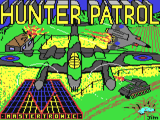 Hunter Patrol title screen for Commodore 64